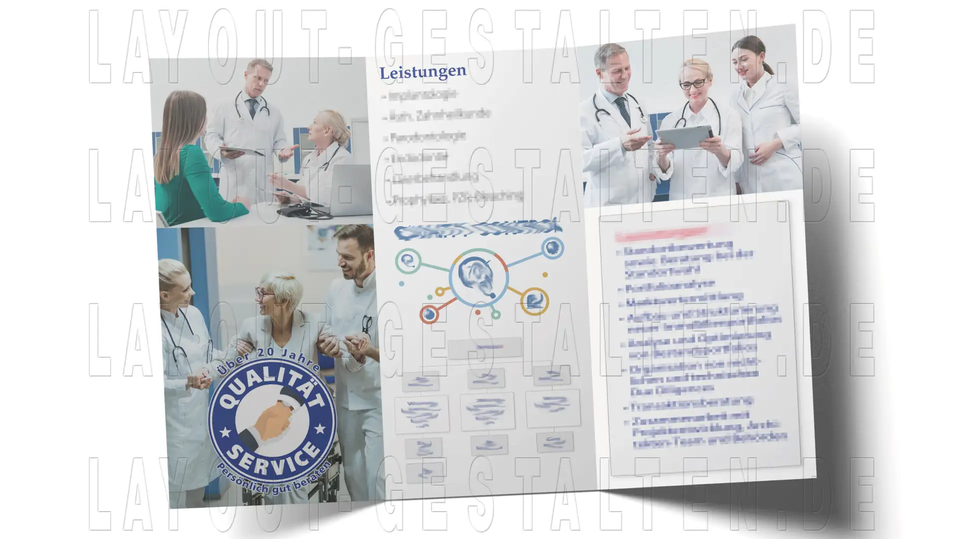 arzt praxis flyer erstellen, gestalten