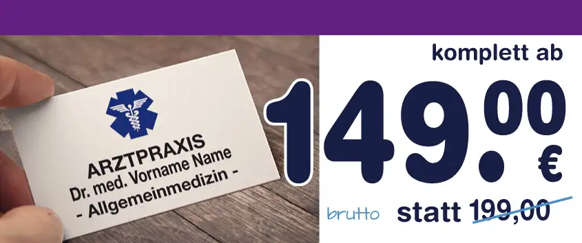 arzt praxis visitenkarte erstellen