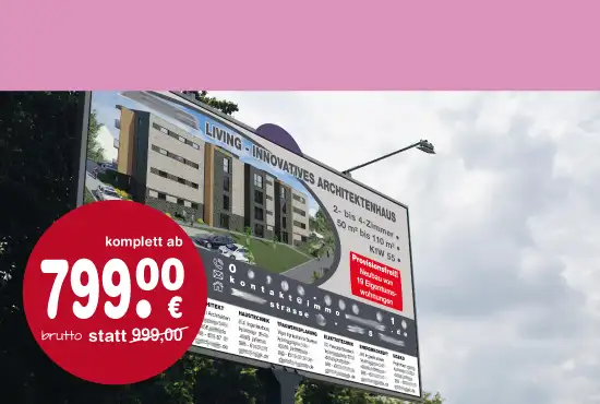 bauschild bautafel für baustelle