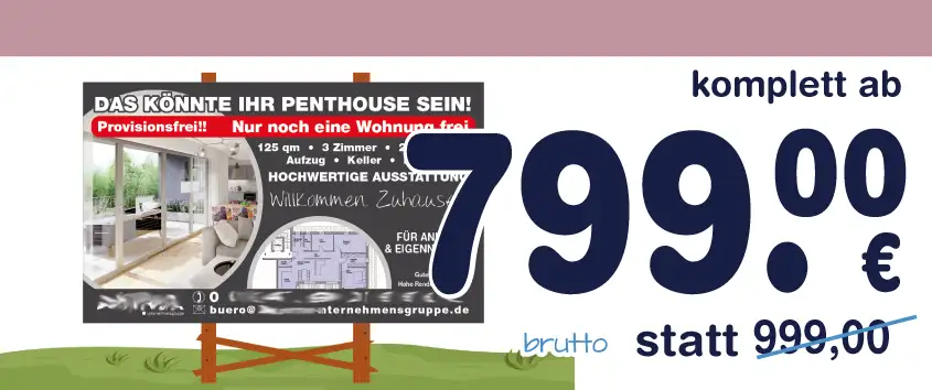 bauschild bautafel baustellenschild neubau immobilien erstellen gestalten