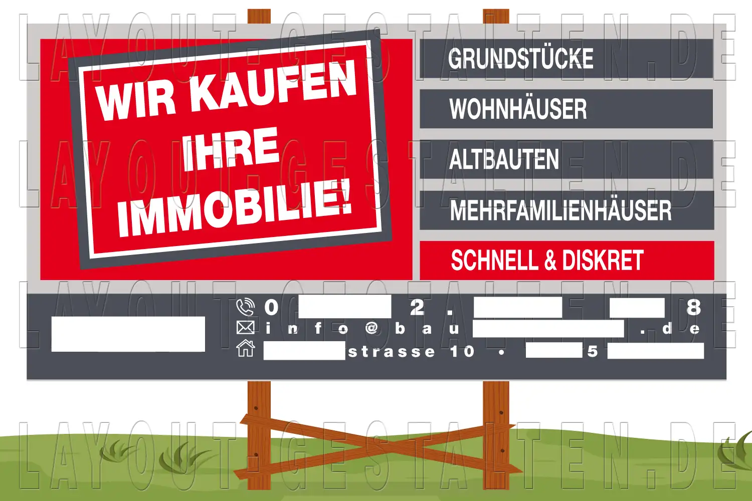 baustellenschild, bauschild, bautafel erstellen gestalten