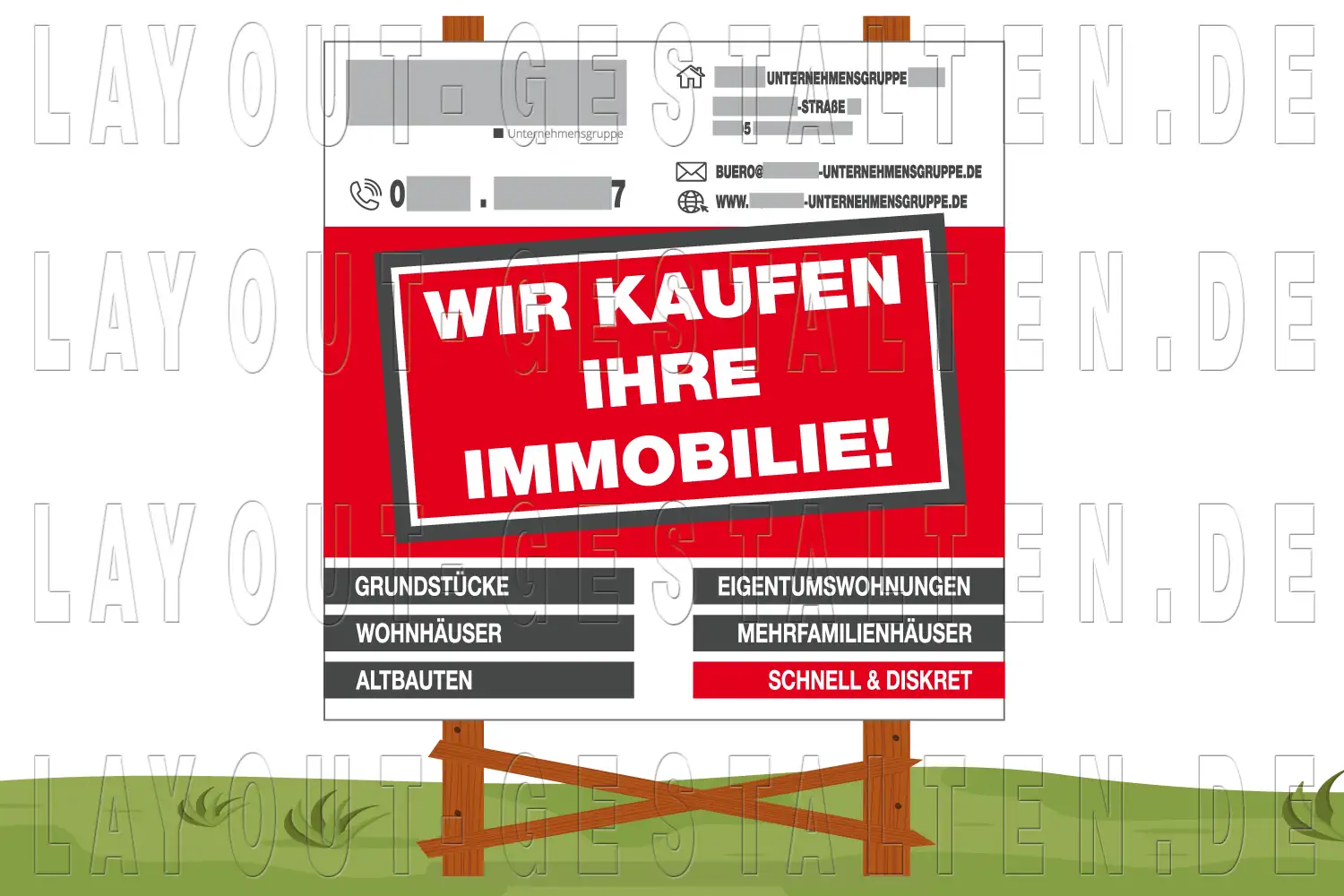 baustellenschild, bauschild, bautafel erstellen gestalten