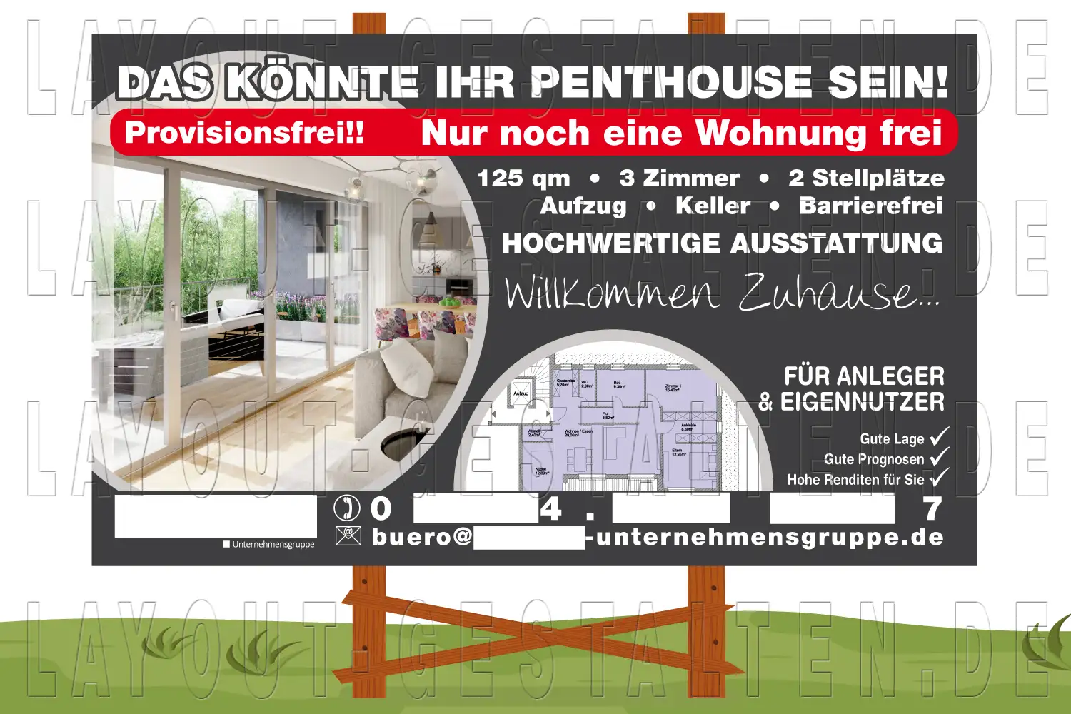 baustellenschild, bauschild, bautafel erstellen gestalten