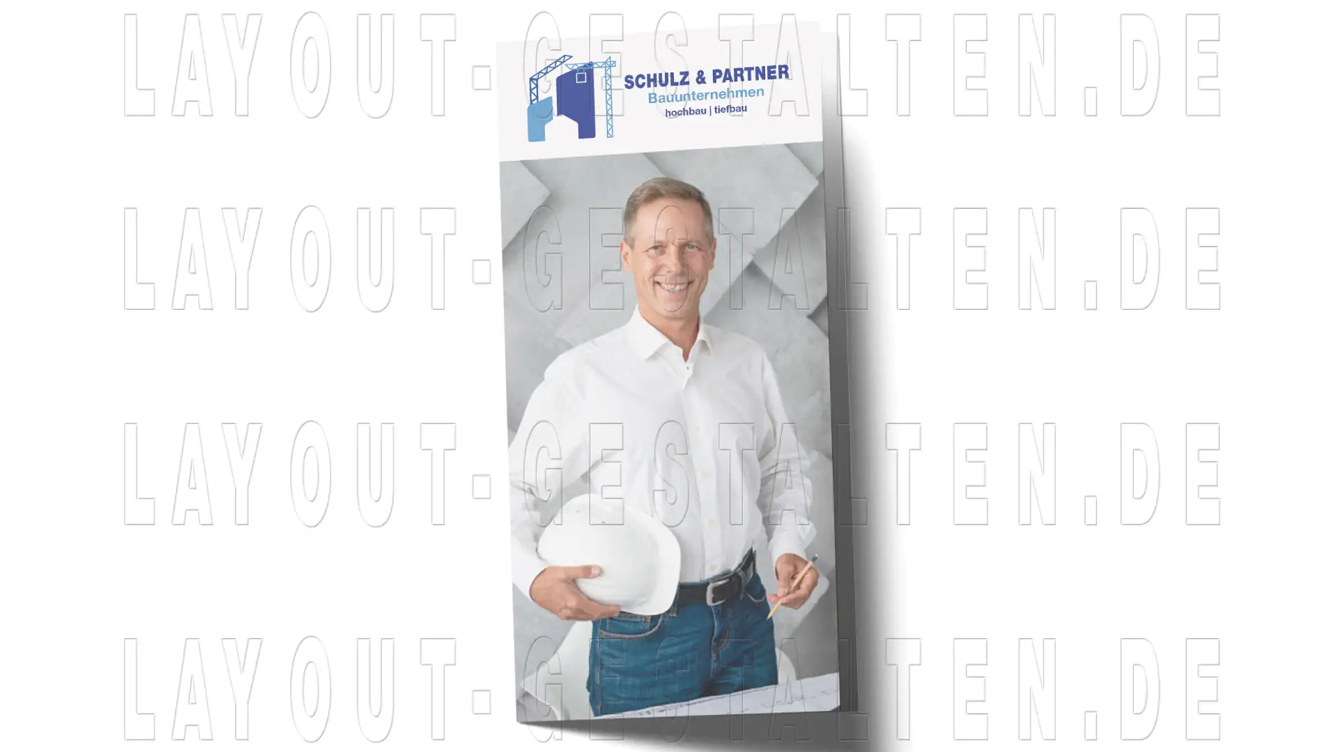 bauunternehmen flyer erstellen, gestalten