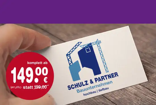 bauunternehmen visitenkarte erstellen gestalten