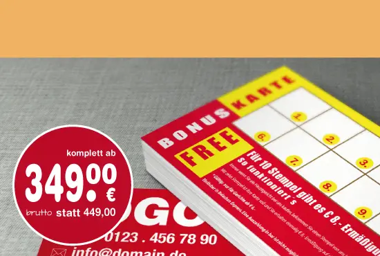 bonuskarte erstellen gestalten