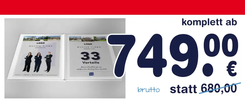 immobilien-broschüre, gestalten erstellen