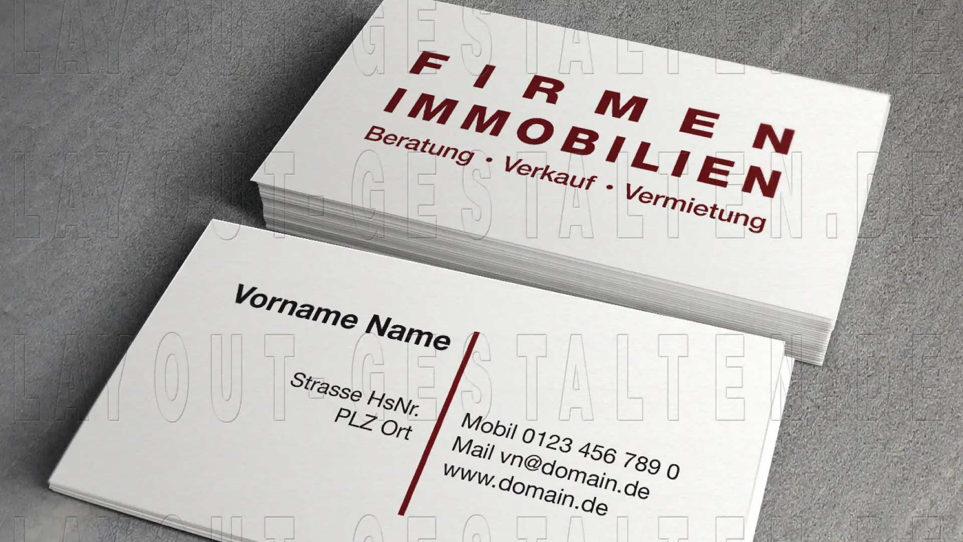 immobilien-visitenkarten erstellen
