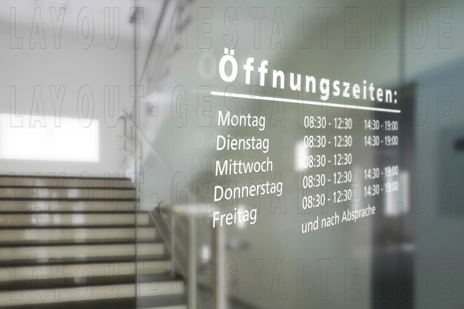 öffnungszeiten-schild erstellen gestalten