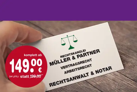 rechtsanwalt rechtskanzlei kanzlei visitenkarte erstellen gestalten