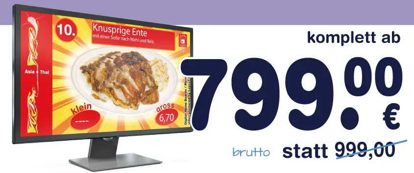 monitor, screen, bildschirm, digitalen boards speisekarten preistafeln produkttafeln werbung