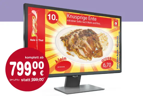 monitor, screen, bildschirm, digitalen boards speisekarten preistafeln produkttafeln werbung