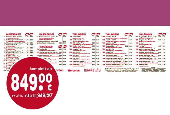 speisetafel erstellen gestalten