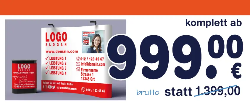 werbewand messewand promotionwand erstellen