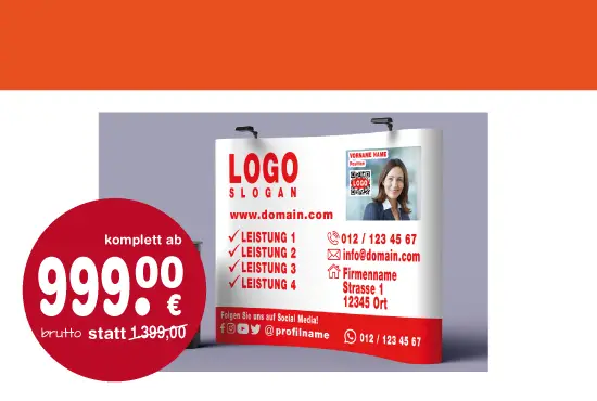 werbewand messewand promotionwand gestalten erstellen