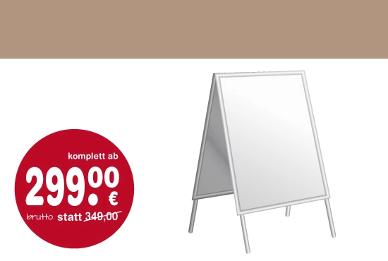 kundenstopper, werbeaufsteller, plakatständer erstellen