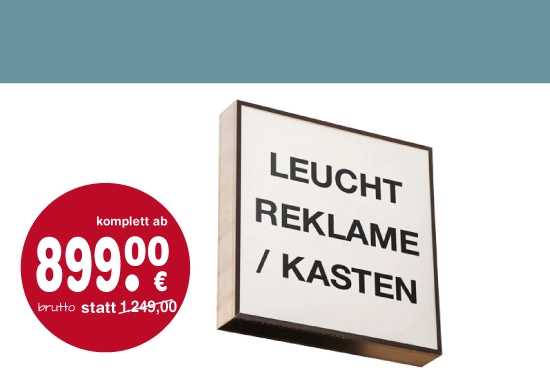 leuchtreklame, leuchtkasten erstellen